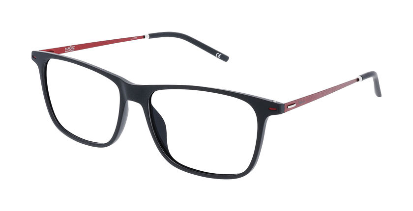 GAFAS GRADUADAS hombre MAGIC 117 negro/rojo - vista de frente