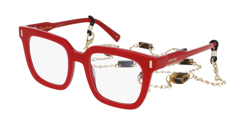 GAFAS GRADUADAS mujer CARACTÈRES RÊVEUSE rojo - vista de frente