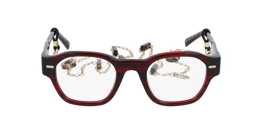 GAFAS GRADUADAS mujer CARACTÈRES AUTHENTIQUE rojo marmoleado - vista de frente