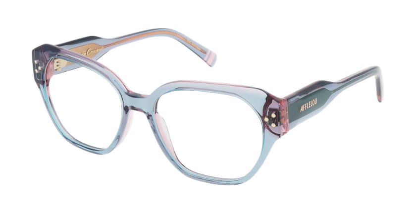 GAFAS GRADUADAS mujer CARACTÈRES RAFFINÉE azul/morado - vista de frente