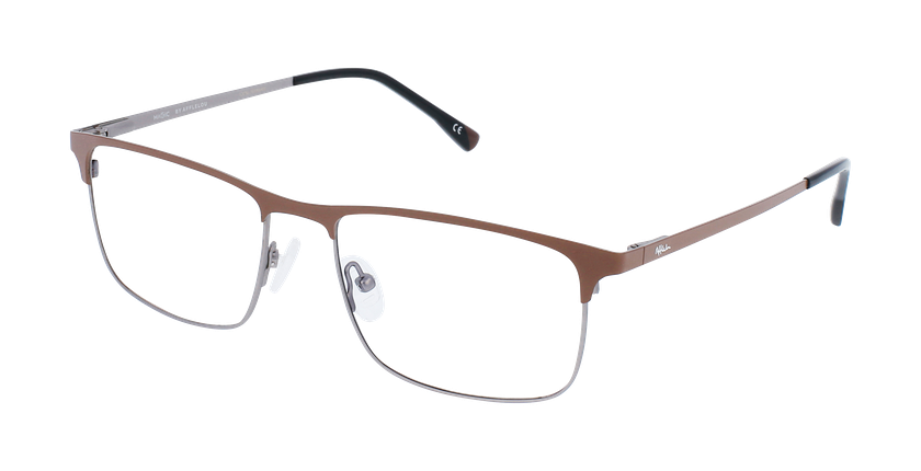 GAFAS GRADUADAS hombre MAGIC 104 marrón/plateado - vista de frente