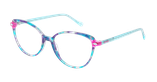 GAFAS GRADUADAS mujer MAGIC280 azul/morado - vista de frente