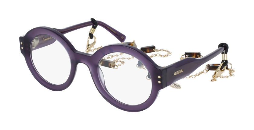 GAFAS GRADUADAS mujer CARACTÈRES PERSPICACE morado - vista de frente