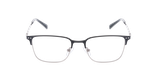 GAFAS GRADUADAS hombre NATHEO negro/plateado - vista de frente
