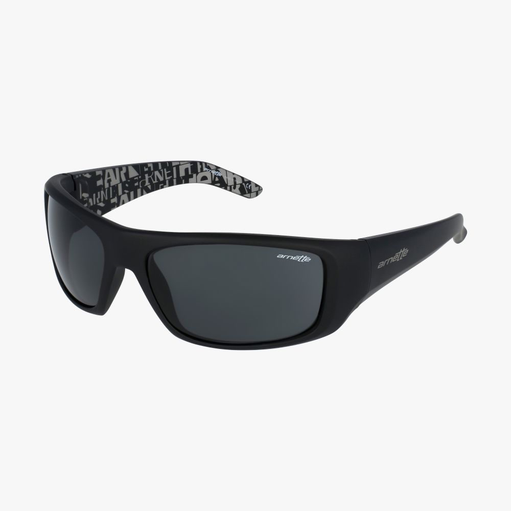 GAFAS DE SOL hombre HOT SHOT negro/negro - vista de 3/4