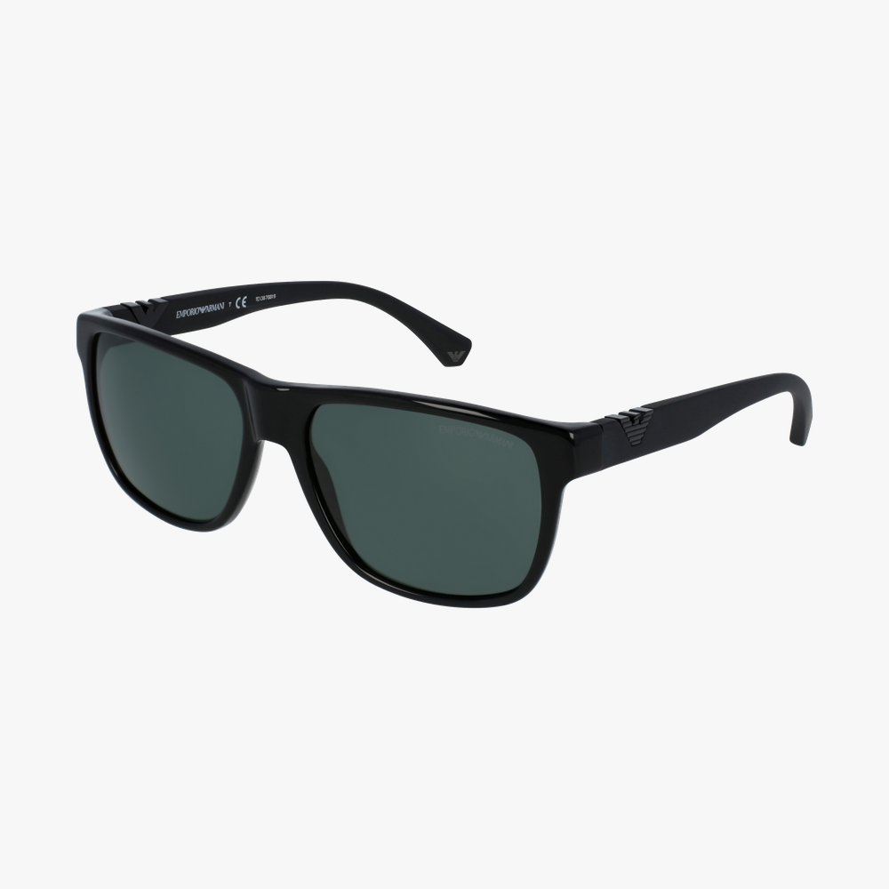 GAFAS DE SOL hombre 0EA4035 negro brillante - vista de 3/4