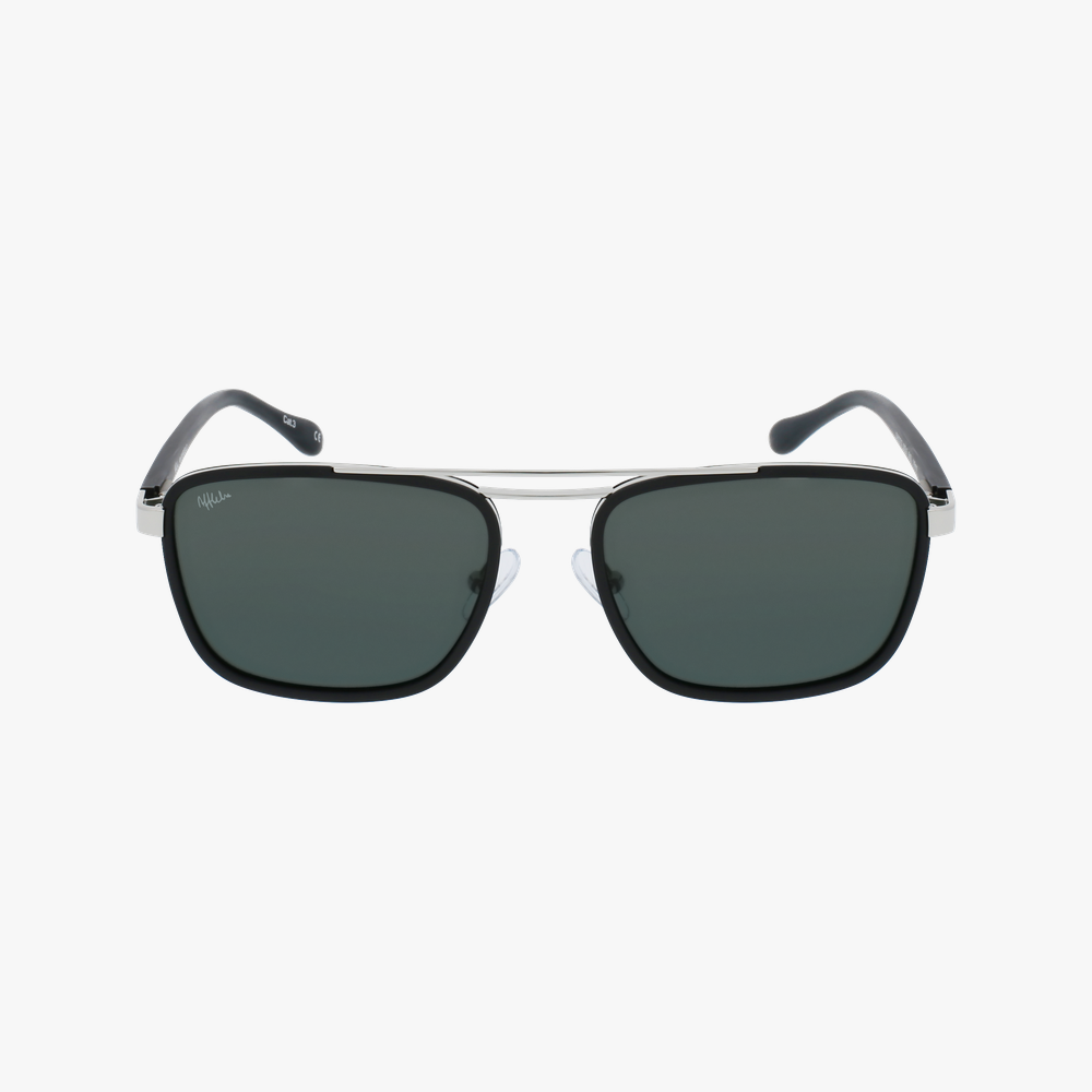 GAFAS DE SOL hombre MARCELLO negro/plateado - vista de frente