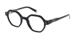 GAFAS GRADUADAS mujer PERSUASIVE negro/dorado - vista de frente