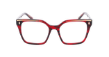 GAFAS GRADUADAS mujer CARACTÈRES FIL D'OR EFFRONTÉE rojo - vista de frente