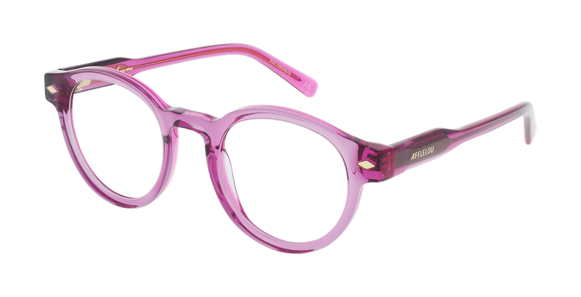 GAFAS GRADUADAS mujer CARACTÈRES DISCRÈTE rosa - vista de frente