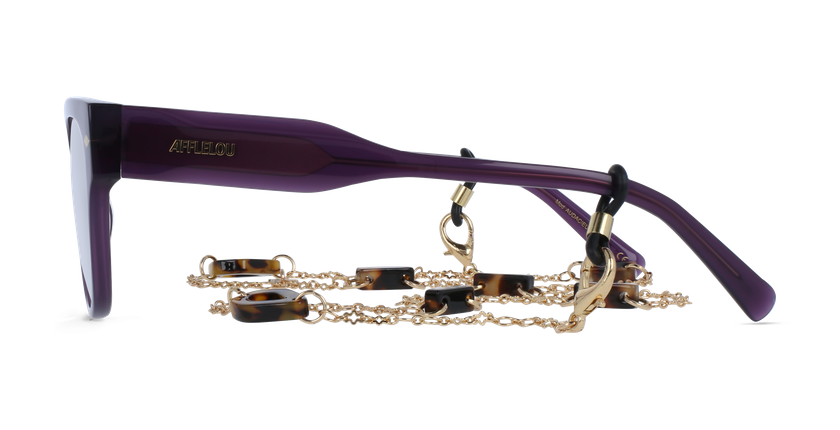 GAFAS GRADUADAS mujer CARACTÈRES AUDACIEUSE morado - vista de frente