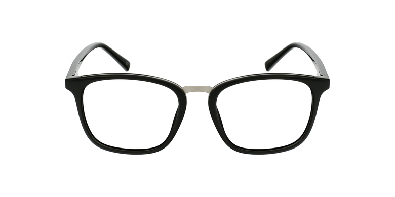 Gafas graduadas hombre OAH21613 negro/plateadovista de frente Gafas graduadas hombre OAH21613 negro/plateadovista de frente