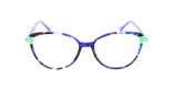 GAFAS GRADUADAS mujer MAGIC280 azul/verde - vista de frente