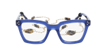 GAFAS GRADUADAS mujer CARACTÈRES MYSTÉRIEUSE azul/morado - vista de frente