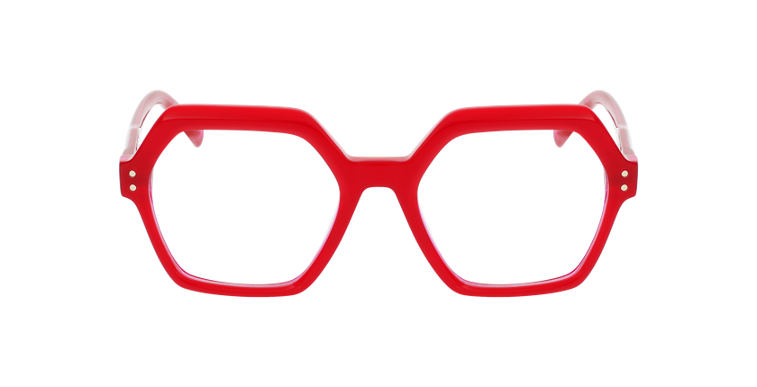 GAFAS GRADUADAS mujer CARACTÈRES COQUETTE rojo/rosa - vista de frente