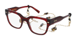 GAFAS GRADUADAS mujer CARACTÈRES AUDACIEUSE rojo marmoleado - vista de frente