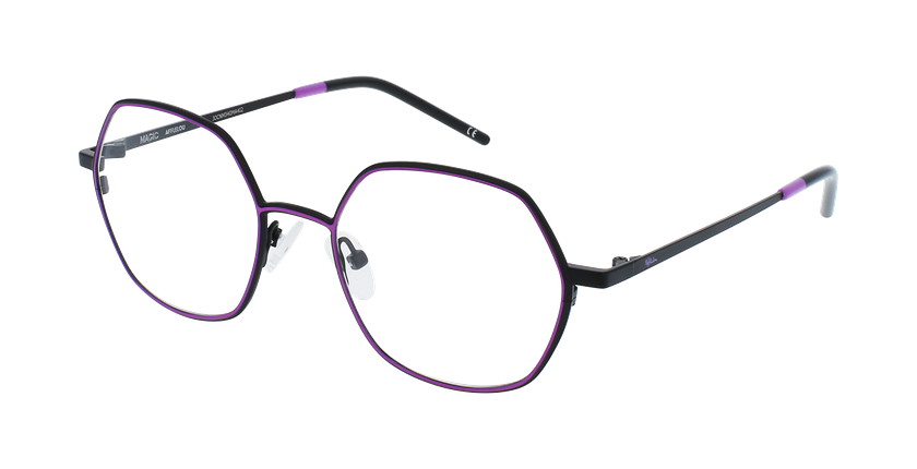 GAFAS GRADUADAS mujer MAGIC 153 negro/morado - vista de frente