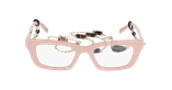 GAFAS GRADUADAS mujer CARACTÈRES CRÉATIVE rosa/dorado - vista de frente