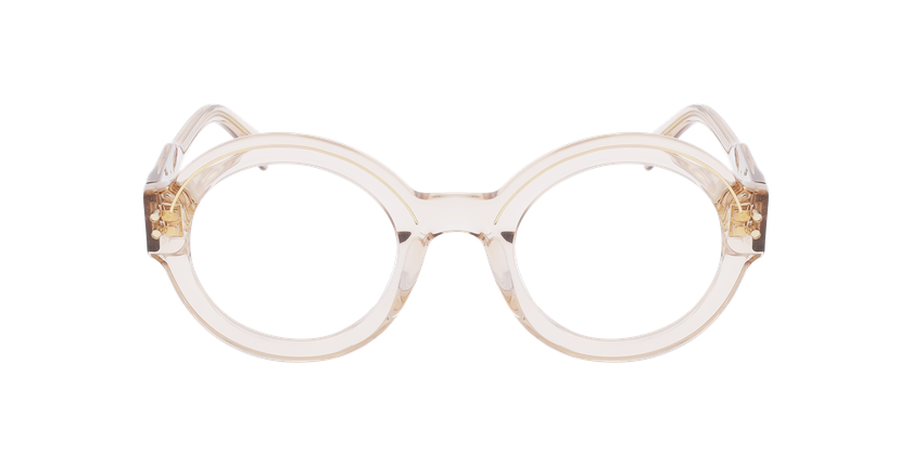 GAFAS GRADUADAS mujer CARACTÈRES FIL D'OR PERSPICACE marrón/dorado - vista de frente