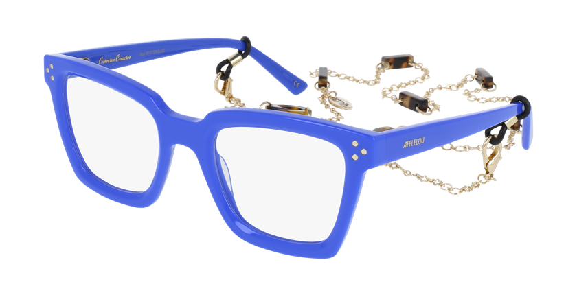GAFAS GRADUADAS mujer CARACTÈRES MYSTÉRIEUSE azul - vista de frente