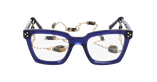 GAFAS GRADUADAS mujer CARACTÈRES MYSTÉRIEUSE azul - vista de frente