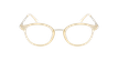 GAFAS GRADUADAS mujer MAGIC 97 beige/dorado - vista de frente