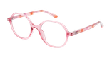 GAFAS GRADUADAS niños CALIE rosa/dorado - vista de frente