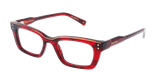 GAFAS GRADUADAS mujer CARACTÈRES FIL D'OR CRÉATIVE rojo - vista de frente