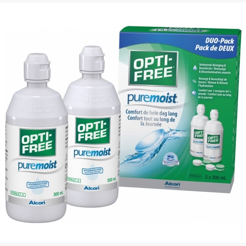 Opti-Free Puremoist Bi-Pack 2x300ml vista de frente