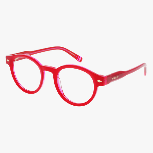 GAFAS GRADUADAS mujer CARACTÈRES DISCRÈTE rojo/rosa
