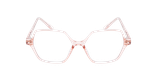 GAFAS GRADUADAS mujer RZERO43 rosa/dorado - vista de frente