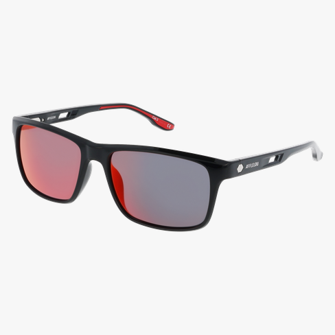 GAFAS DE SOL hombre ZION POLARIZED negro/rojo