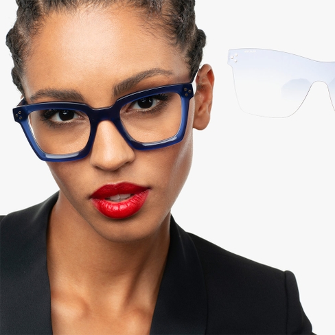 GAFAS GRADUADAS mujer CARACTÈRES MYSTÉRIEUSE azul/morado