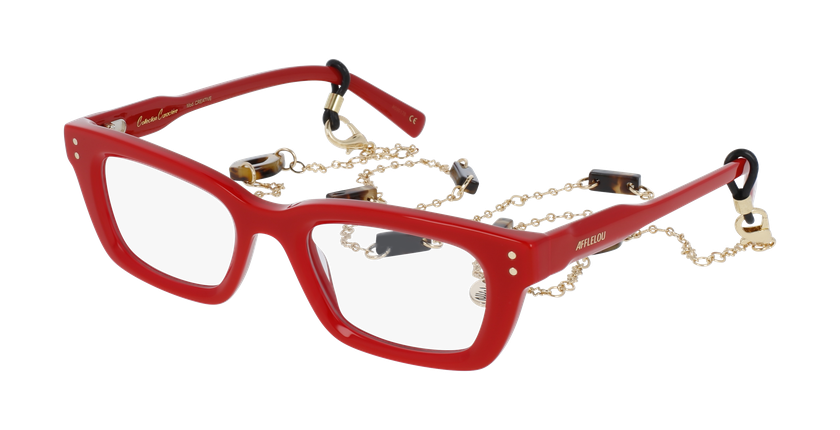 GAFAS GRADUADAS mujer CARACTÈRES CRÉATIVE rojo - vista de frente