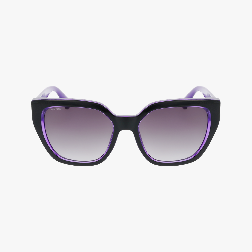GAFAS DE SOL mujer LUCIA negro/morado - vista de frente