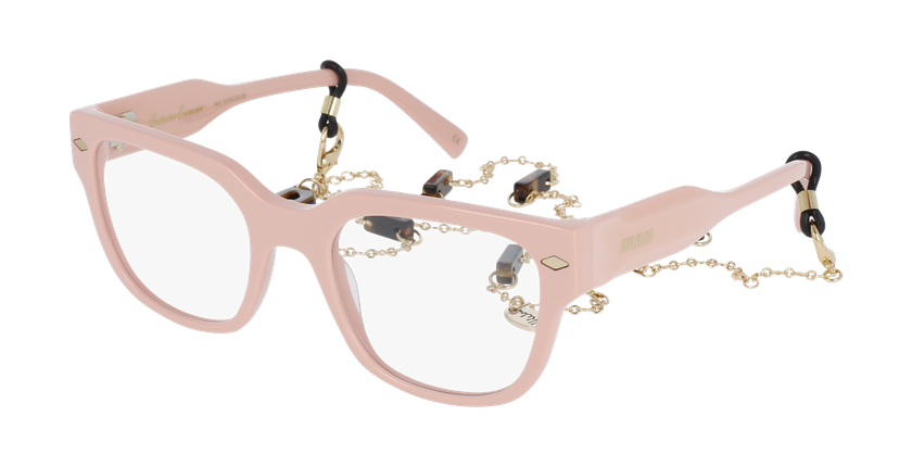 GAFAS GRADUADAS mujer CARACTÈRES AUDACIEUSE rosa/dorado - vista de frente