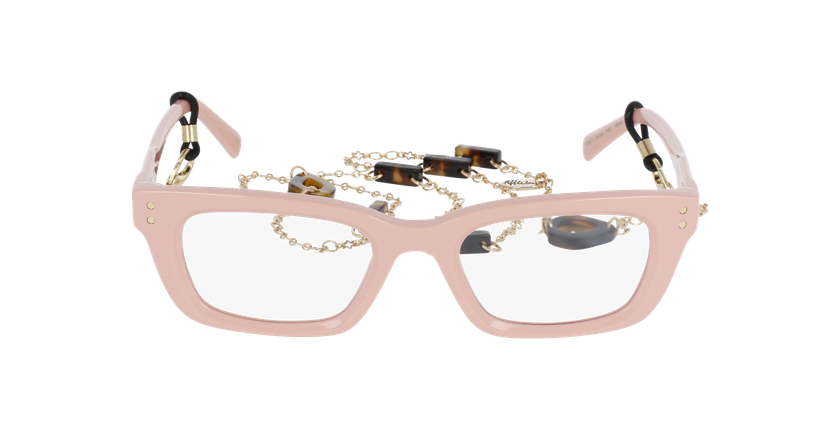 GAFAS GRADUADAS mujer CARACTÈRES CRÉATIVE rosa/dorado - vista de frente