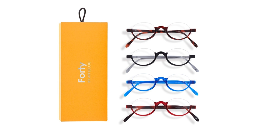 GAFAS GRADUADAS FORTY COFFRET 01 +1.25 naranja - vista de frente