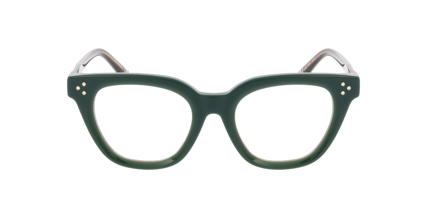 GAFAS GRADUADAS mujer CARACTÈRES ARTISTE verde - vista de frente