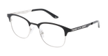 GAFAS GRADUADAS niños TIAGO negro/plateado - vista de frente