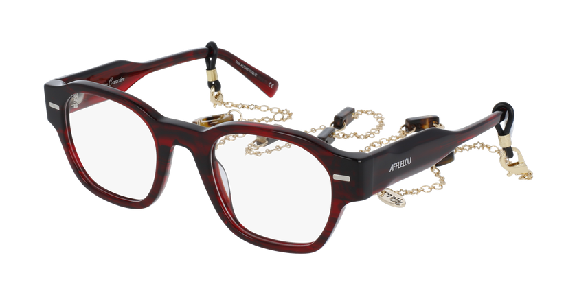 GAFAS GRADUADAS mujer CARACTÈRES AUTHENTIQUE rojo marmoleado - vista de frente