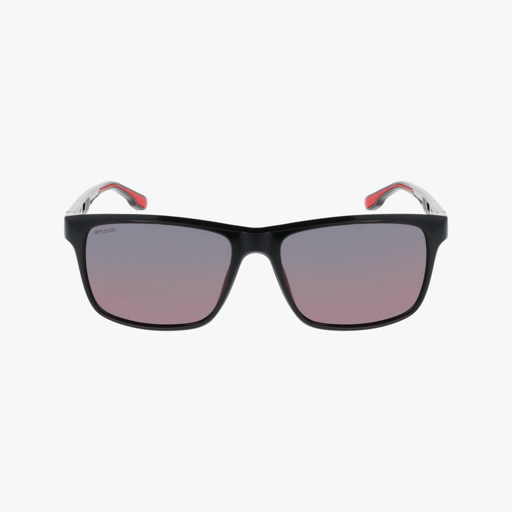 GAFAS DE SOL hombre ZION POLARIZED negro/rojo - vista de frente