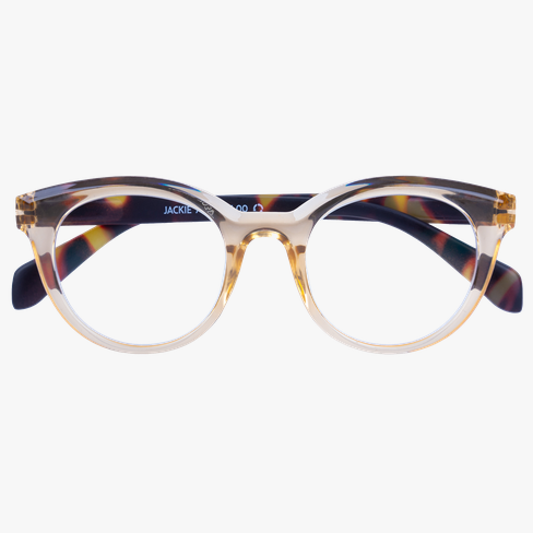 GAFAS GRADUADAS JACKIE beige vista de frente