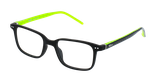 GAFAS GRADUADAS niños MARCUS negro/verde - vista de frente