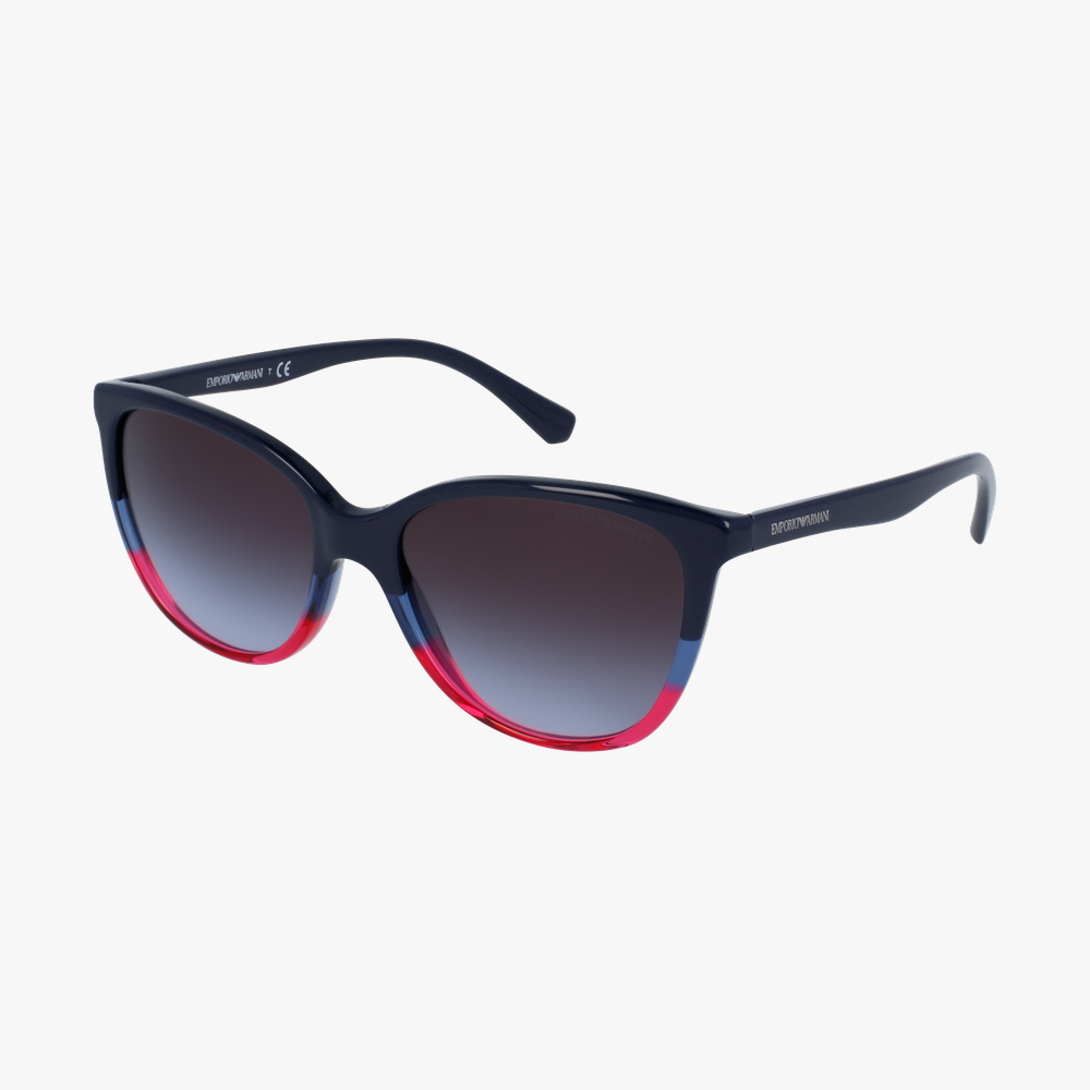 GAFAS DE SOL mujer 0EA4110 negro/azul - vista de 3/4