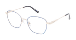 GAFAS GRADUADAS mujer MARINE azul/dorado - vista de frente