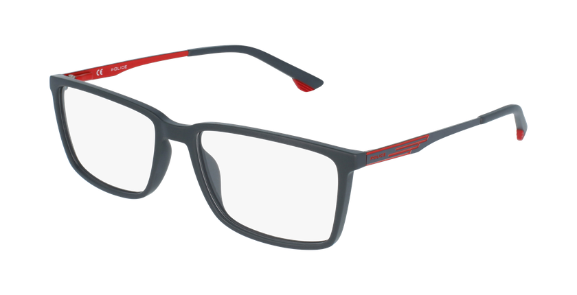 GAFAS GRADUADAS hombre VPL949 gris/rojo - vista de 3/4