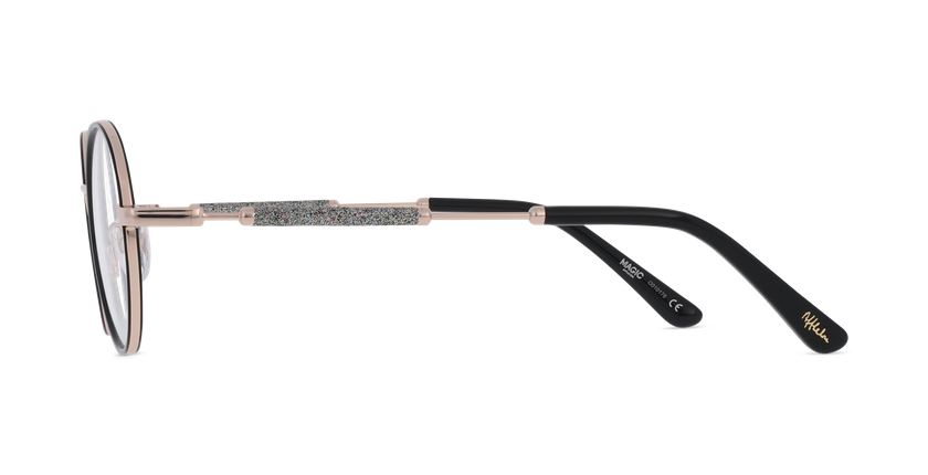 GAFAS GRADUADAS mujer MAGIC193 negro/dorado - vista de frente