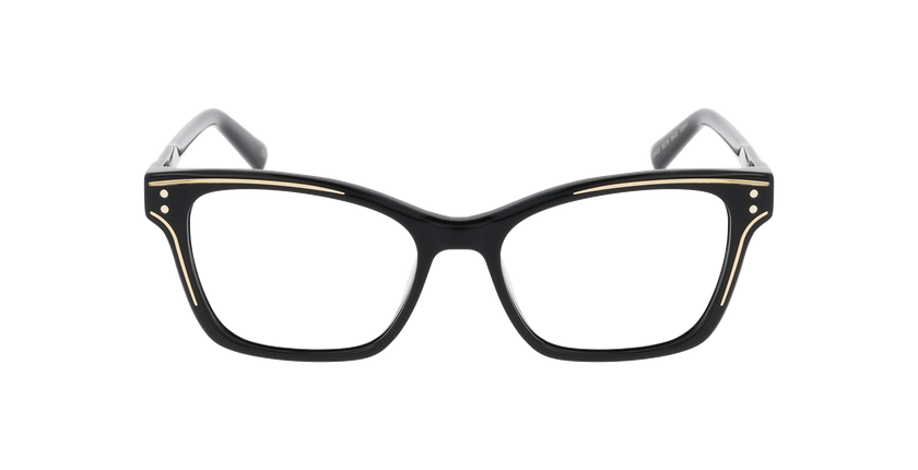 GAFAS GRADUADAS mujer CHANCEUSE negro/dorado - vista de frente