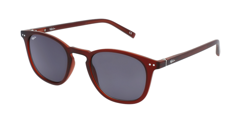 GAFAS GRADUADAS FORTY solar color Burdeos rojo/rojo - vista de 3/4
